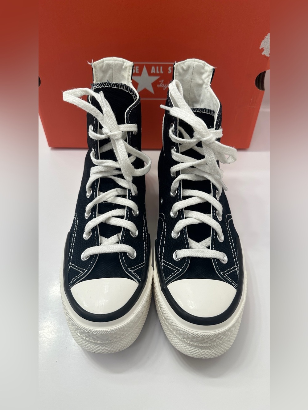 Converse High Top Canvas Sneakers - Black & White